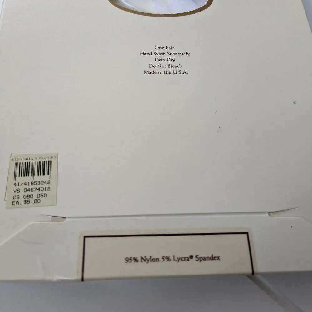 Vintage Victoria's Secret Lingerie for Legs Tights - White - Tall - Unopened